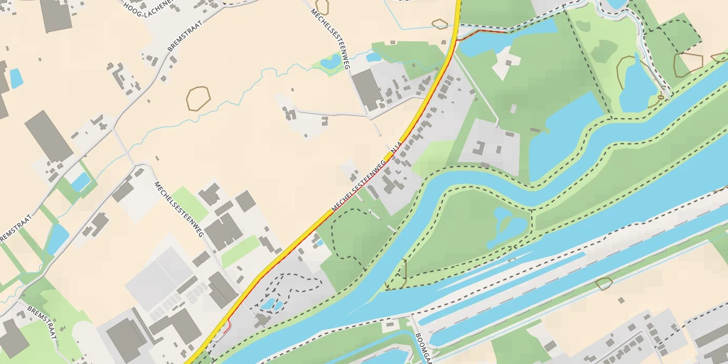 Map of the trail for Mechelsesteenweg