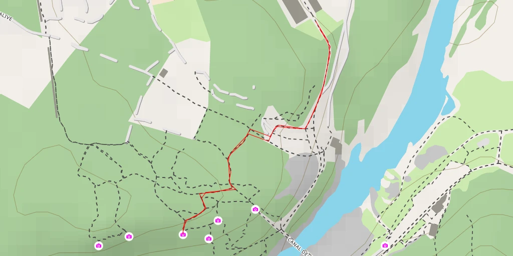 Carte de l'itinéraire :  Point de Vue - Vers-Pont-du-Gard