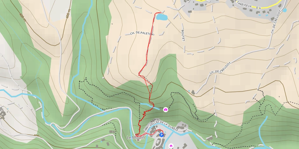 Map of the trail for Chemin de Paleton - Chemin de Paleton