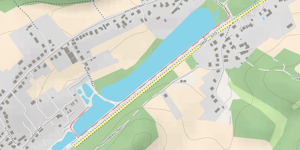 Map of the trail for Blekersstraat - Blekersstraat