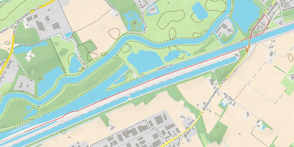 Map of the trail for Boomgaardstraat