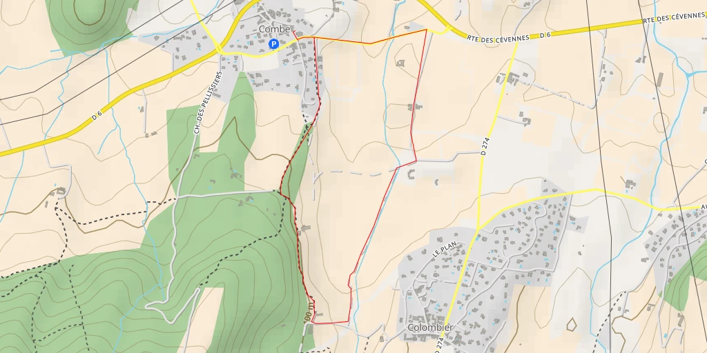 Map of the trail for Chemin de la Coste - Chemin de la Coste