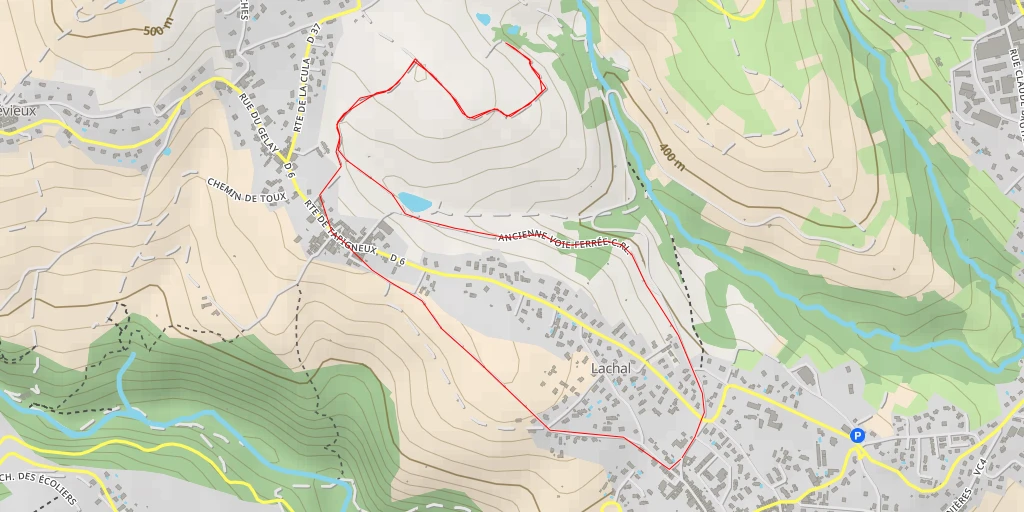 Map of the trail for Route de la Gare