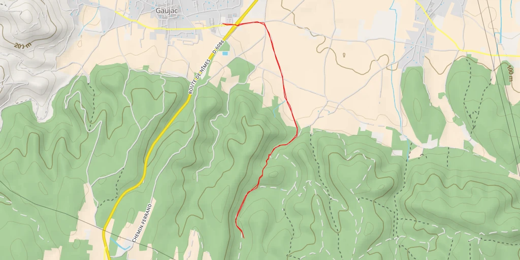 Map of the trail for Mare