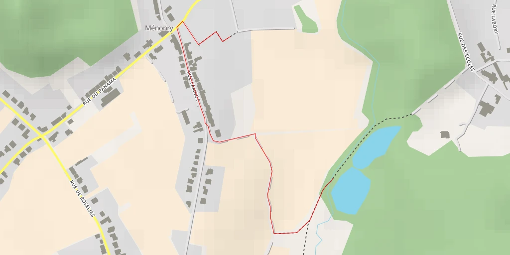 Map of the trail for Terril Menonry - Rue des Écoles