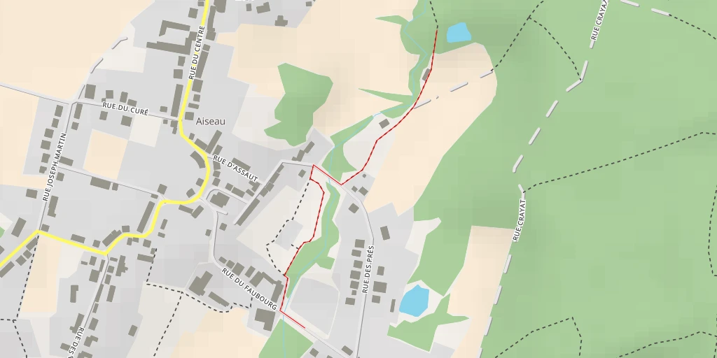 Map of the trail for Rue Crayat - Rue Crayat