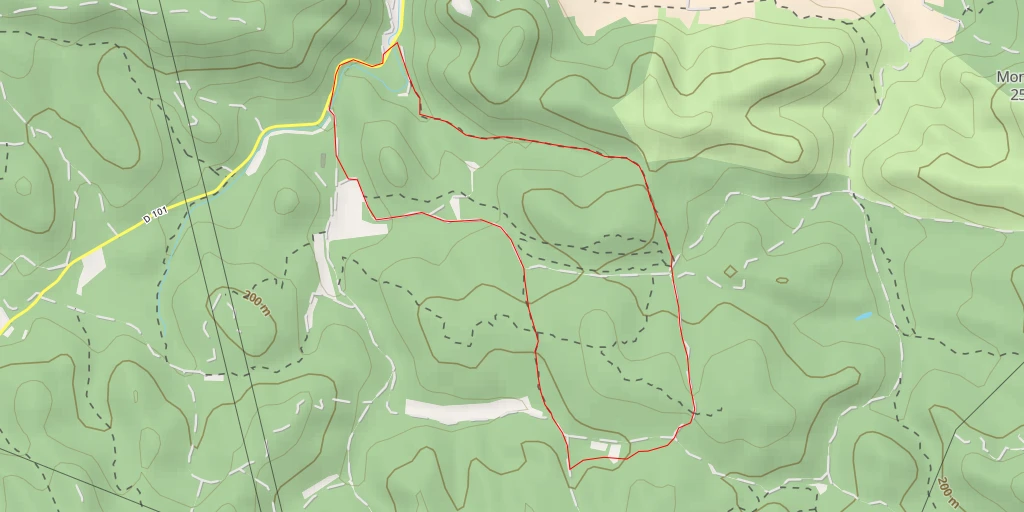 Map of the trail for Mare