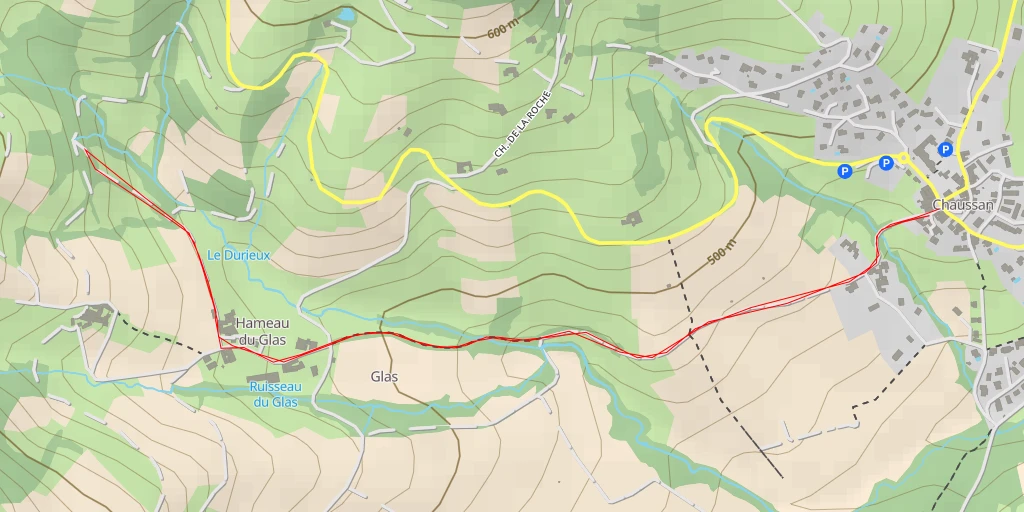 Map of the trail for Chemin du Champ-blanc - Chemin du Champ-blanc