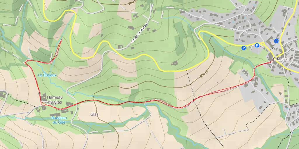 Carte de l'itinéraire :  Route de Saint-Martin - Route de Saint-Martin