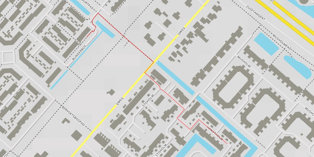 Map of the trail for Hanstholm