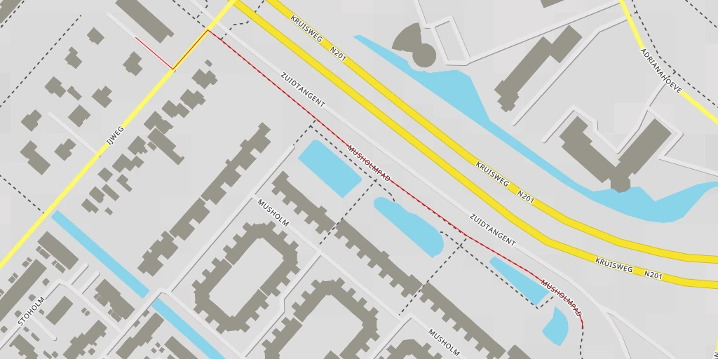 Map of the trail for Musholmpad - Musholmpad