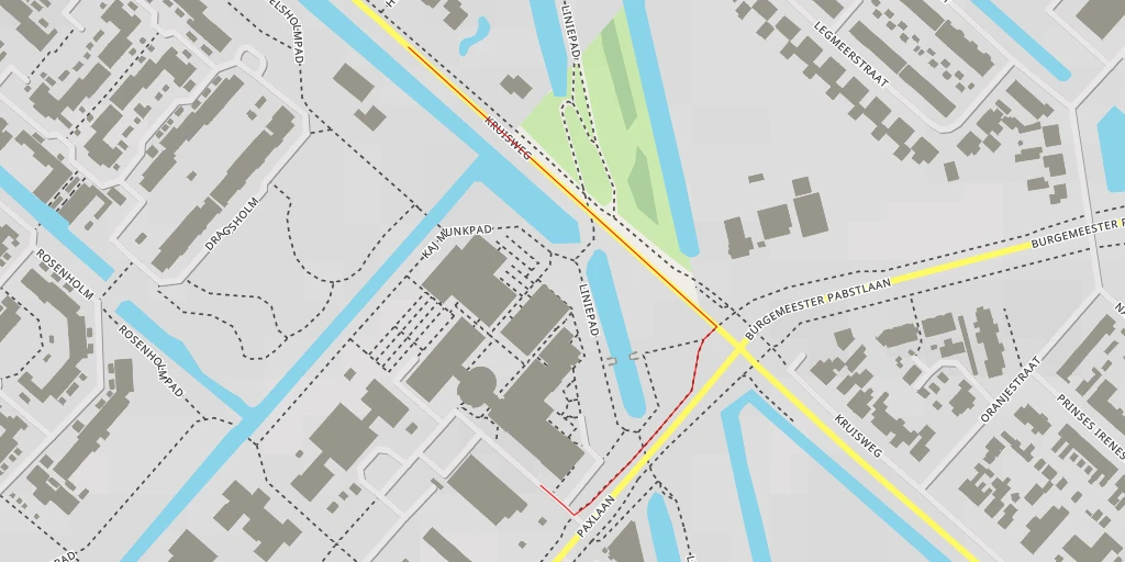 Map of the trail for Kruisweg