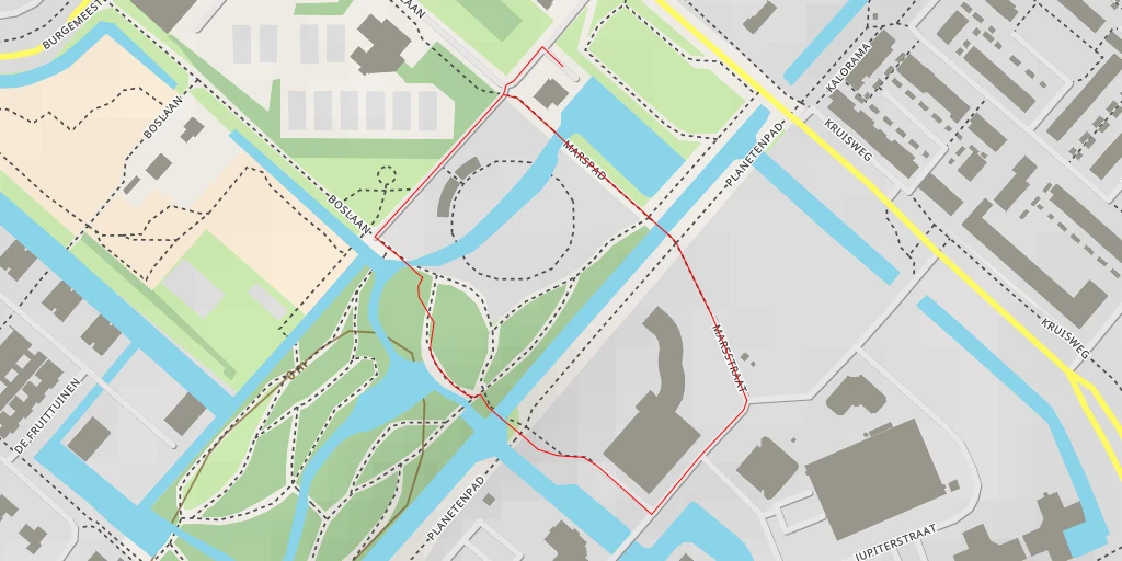 Map of the trail for Planetenpad - Planetenpad