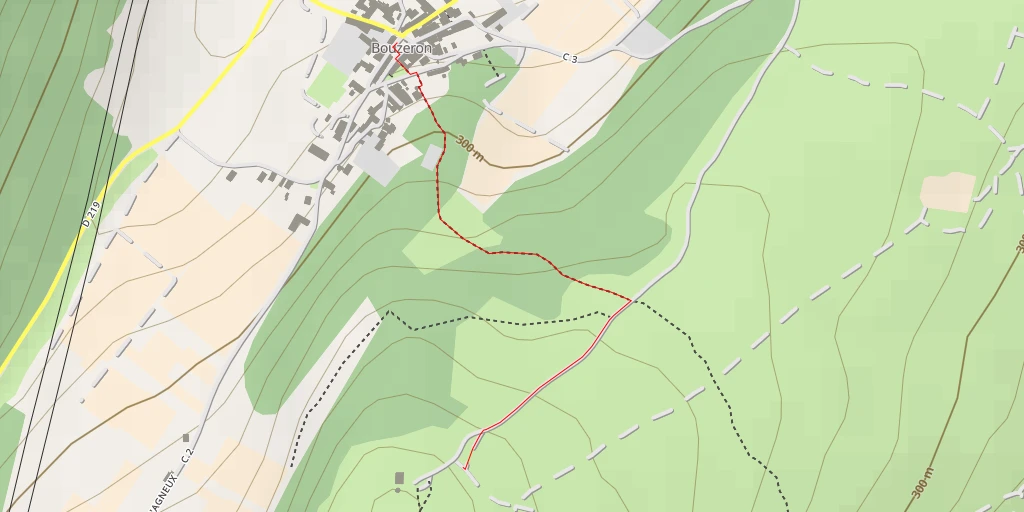 Map of the trail for Le Feulin - Bouzeron