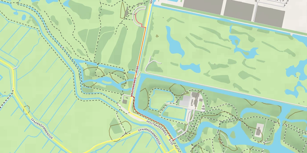 Map of the trail for Houtrijkpad