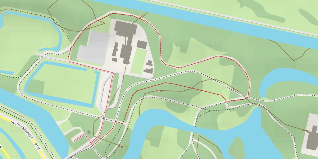 Map of the trail for Houtrakkerweg