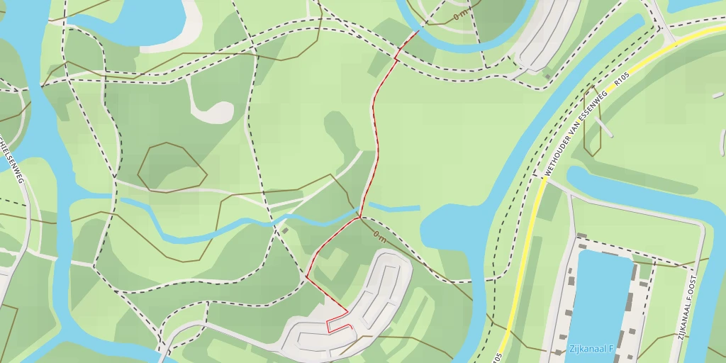 Map of the trail for Wethouder van Essenweg