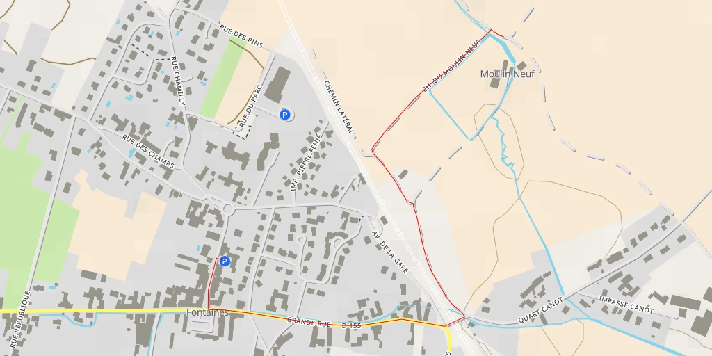 Map of the trail for Chemin du Moulin Neuf - Chemin du Moulin Neuf