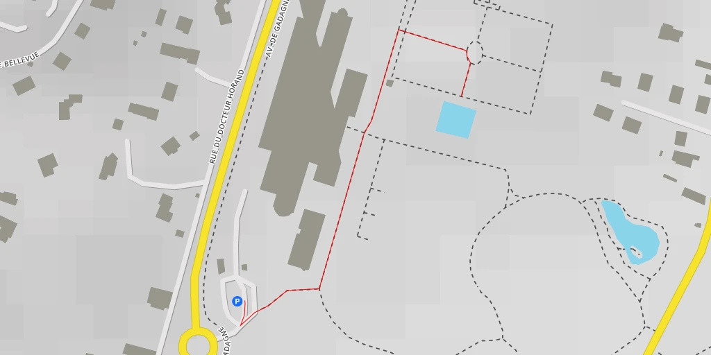 Map of the trail for Complexe Sportif Beauregard - Chemin des Oliviers