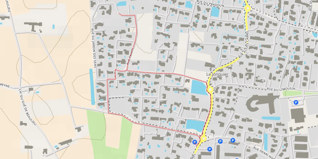 Map of the trail for Rue des Restanques