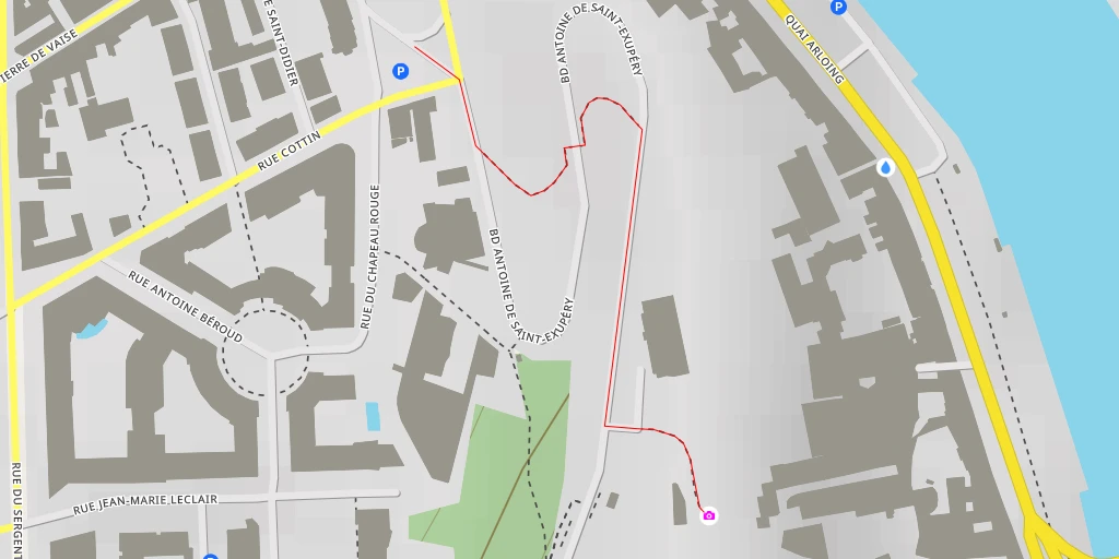 Map of the trail for AI - Tour des Deux Amants