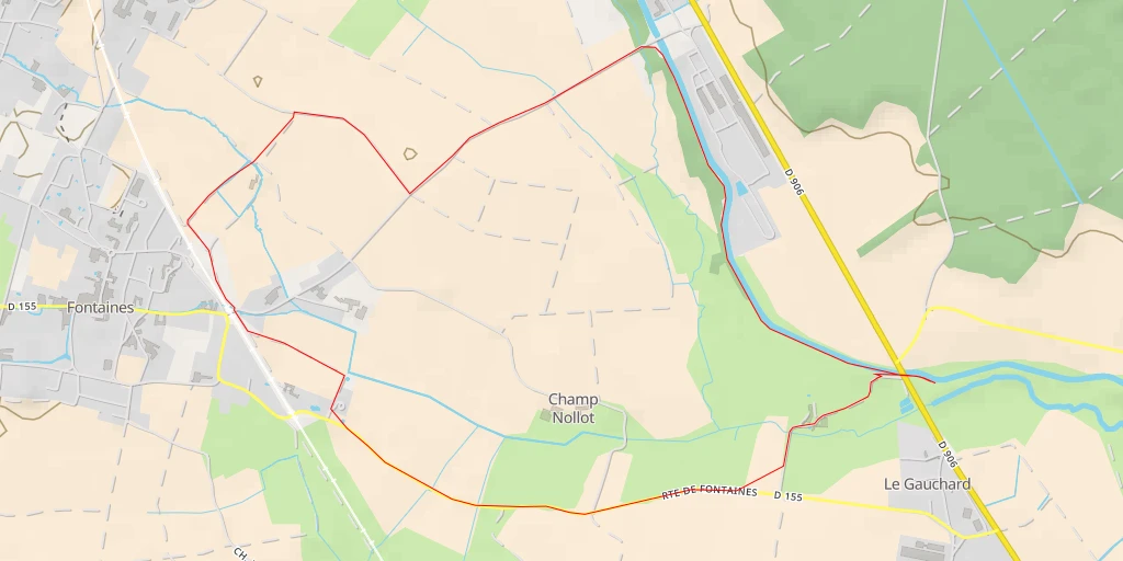 Map of the trail for Chemin du Moulin Neuf - Chemin du Moulin Neuf