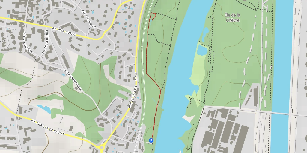 Map of the trail for Rue de Celette - Rue de Celette