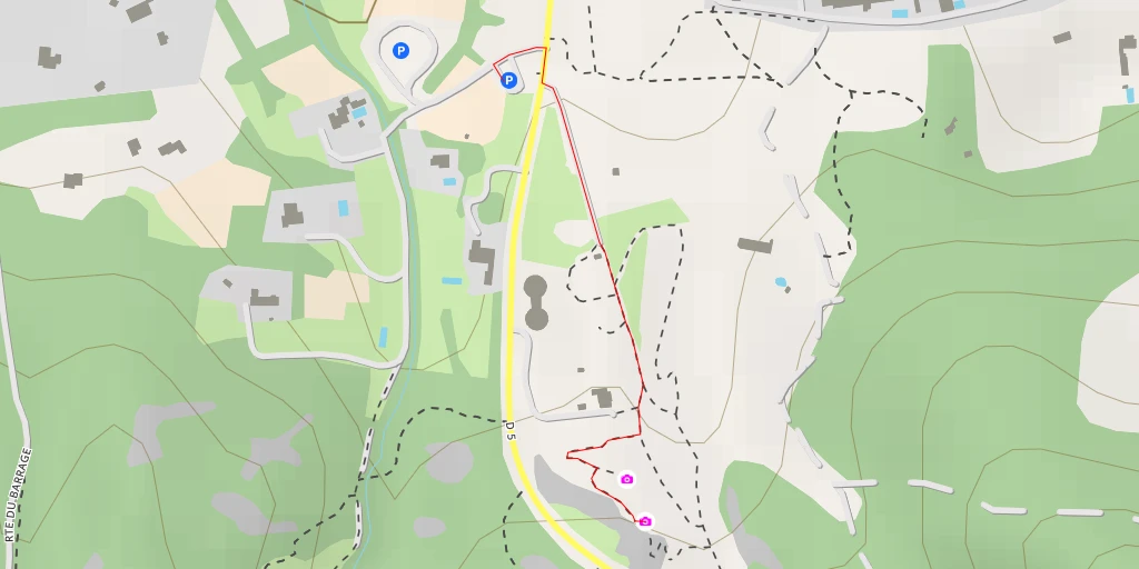 Map of the trail for Site archéologique de Glanum - D 5