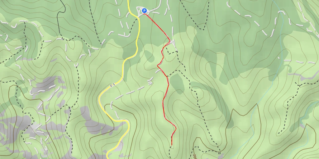 Map of the trail for D 5 - D 5