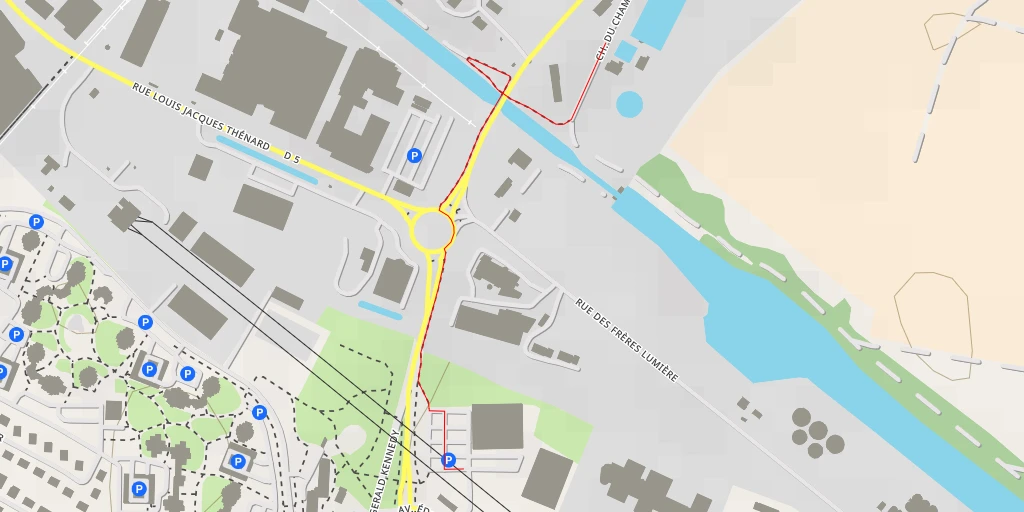 Map of the trail for Station d'épuration - Rue Principale