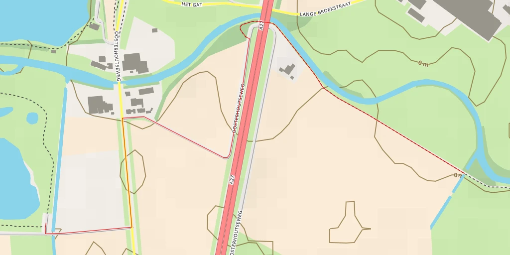 Map of the trail for Korte Broekstraat