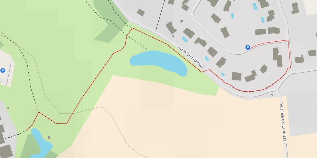 Map of the trail for Rue des Pachottes