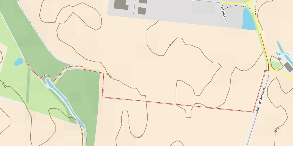 Map of the trail for Draepkilweg