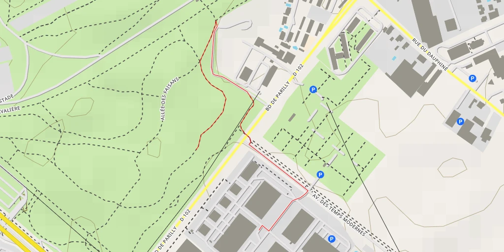 Map of the trail for Energie 10 : montez sur les plots - Allée du lièvre