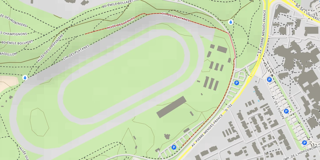 Map of the trail for Chemin du Renard - Chemin du Renard