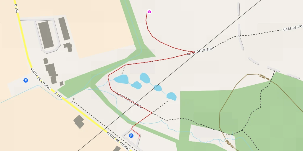 Map of the trail for AI - Grand Belvédère