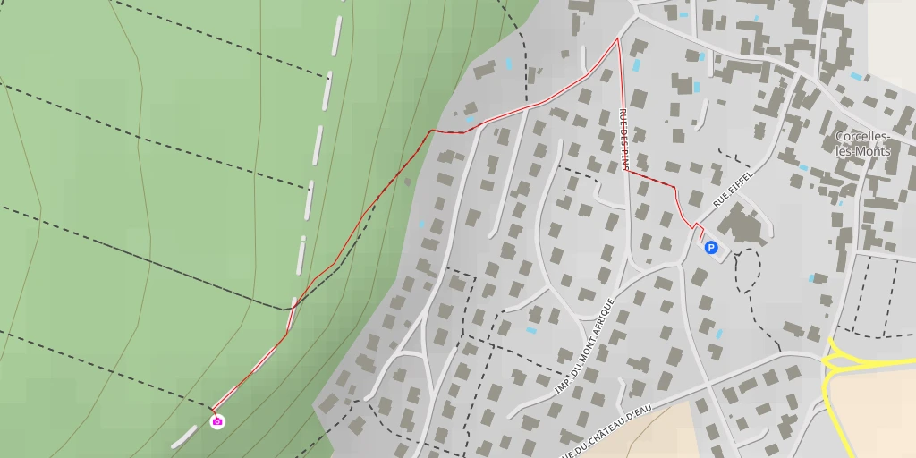 Map of the trail for Vue sur la plaine de Saône