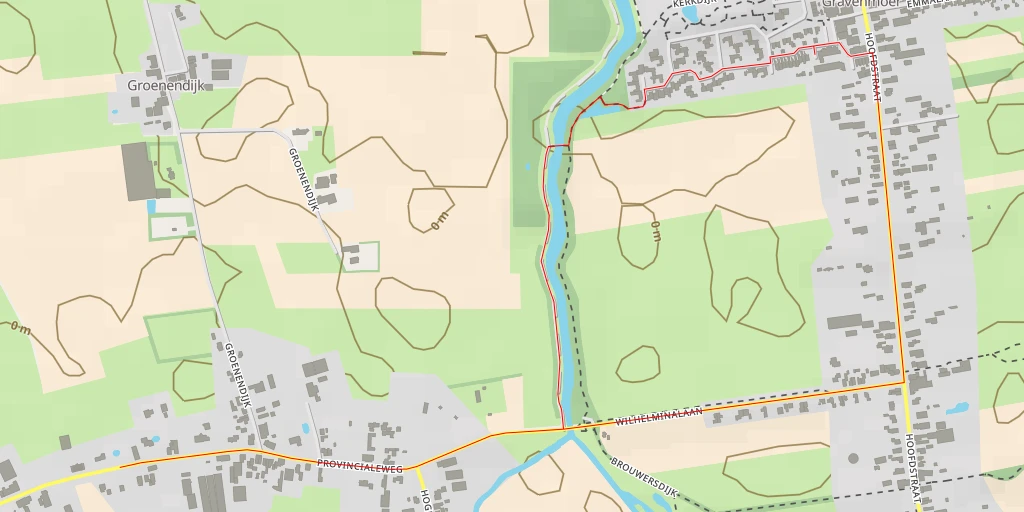 Map of the trail for Provincialeweg