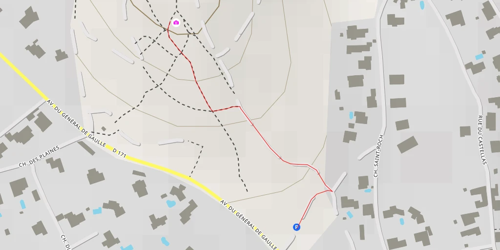 Map of the trail for Croix Saint-Jacques - Caumont-sur-Durance