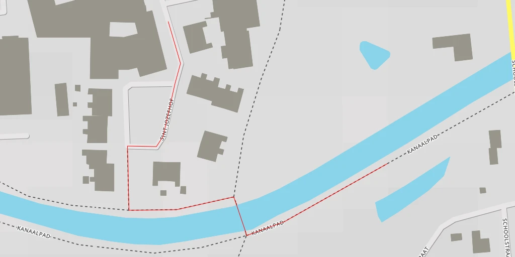 Map of the trail for Kanaalpad - Kanaalpad