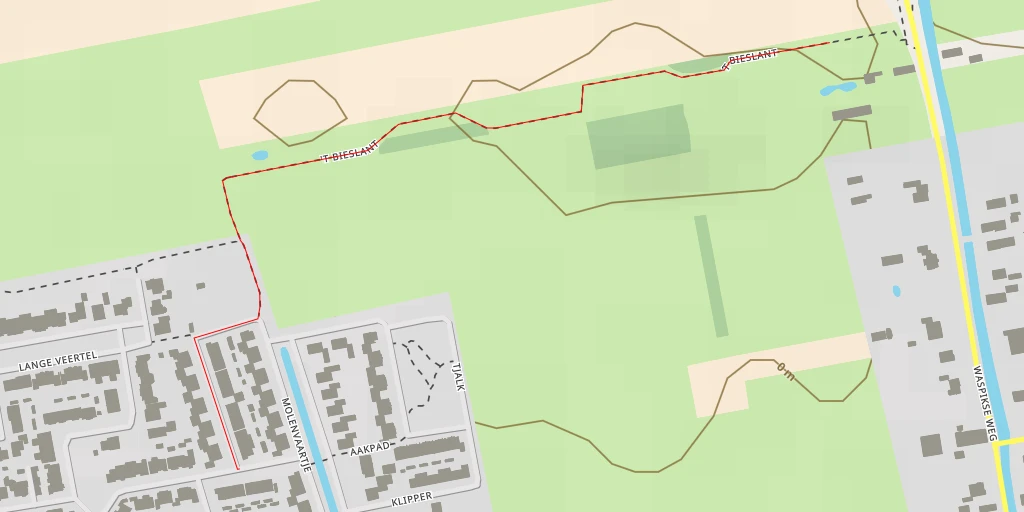 Map of the trail for 't Bieslant - 't Bieslant