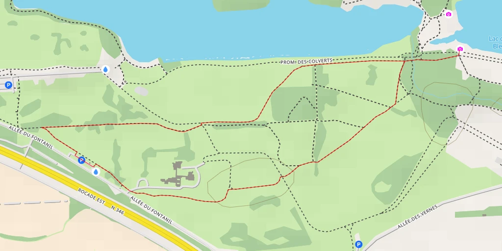 Map of the trail for Promenade de la Vorla