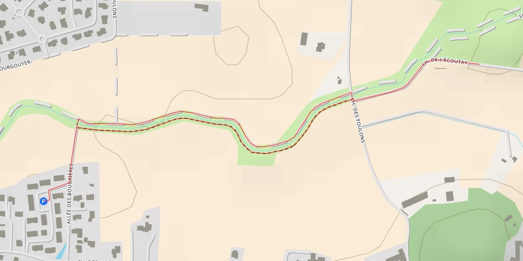 Map of the trail for Chemin de l'Écoutay - Chemin de l'Écoutay