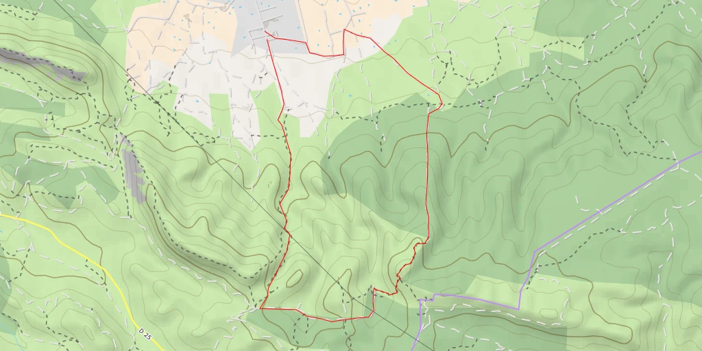 Map of the trail for Chemin Forestier du Gros Calan