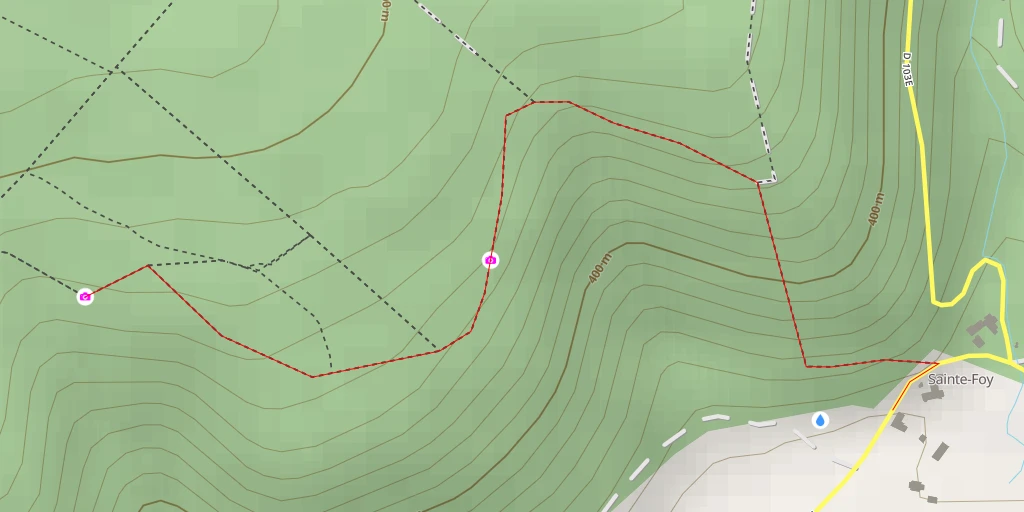 Carte de l'itinéraire :  Gouffre du Combet Georges - Val-Suzon