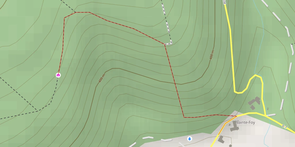 Carte de l'itinéraire :  Gouffre du Combet Georges - Val-Suzon