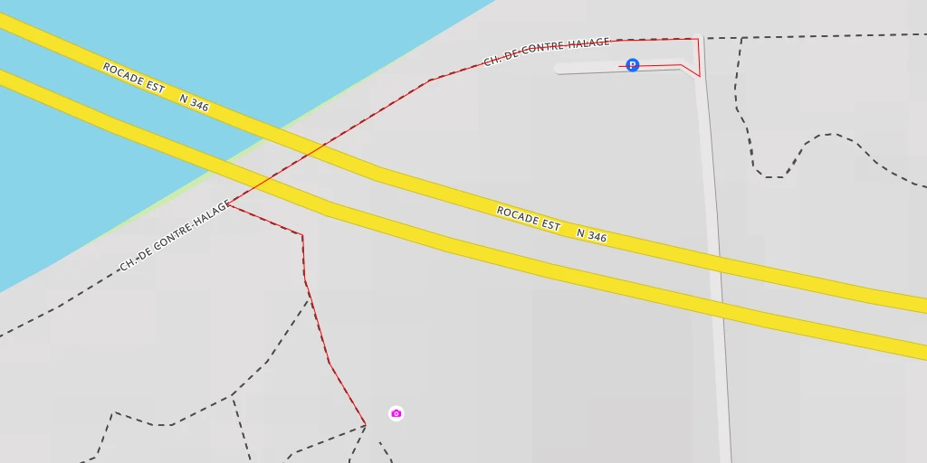 Map of the trail for AI - Le Mamelon