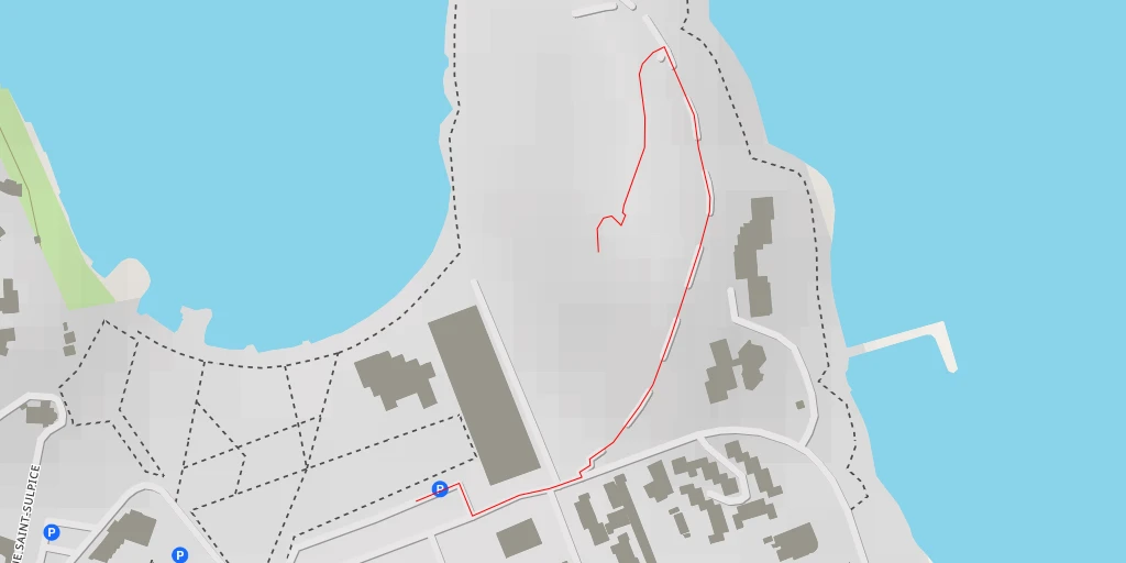 Map of the trail for Le Castellan