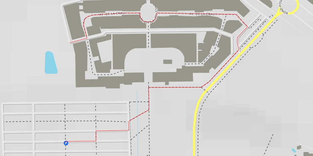 Map of the trail for Village de Marques McArthurGlen - Avenue des Calanques