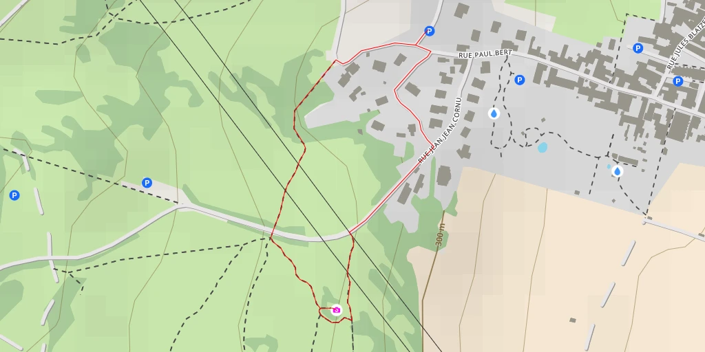 Carte de l'itinéraire :  Table d'orientation de Chenôve